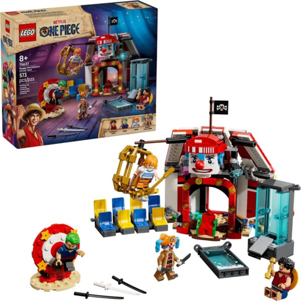 75637_boxprod_v39_en-gb LEGO One Piece - Cortul de circ al clovnului Buggy 75637, 573 piese