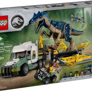 LEGO® Jurassic World 76966 - Misiunea ”Dinozaur”: Camion de transport pentru un Allosaurus