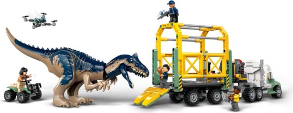 LEGO® Jurassic World 76966 - Misiunea ”Dinozaur”: Camion de transport pentru un Allosaurus