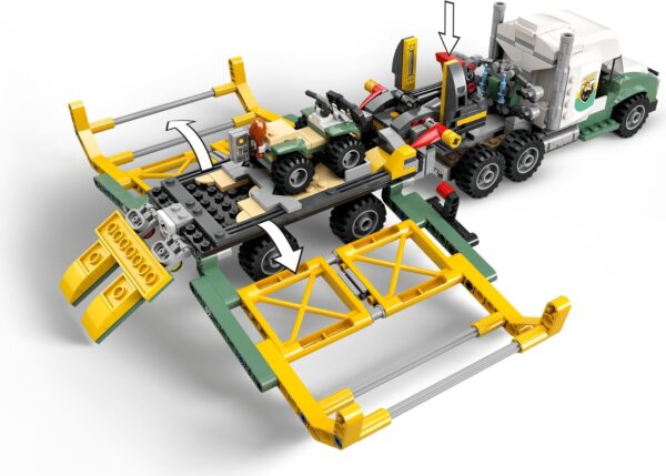 LEGO® Jurassic World 76966 - Misiunea ”Dinozaur”: Camion de transport pentru un Allosaurus