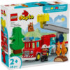 LEGO DUPLO - Camion de pompieri cu furtun și pompier 10473, 28 piese