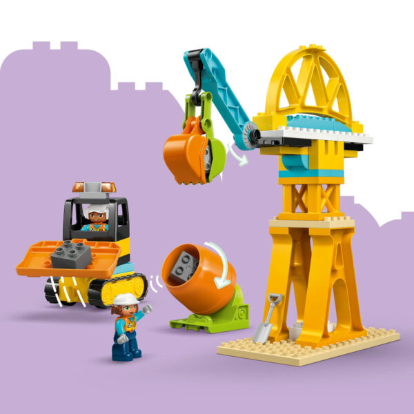 LEGO DUPLO - Șantier și vehicule de construcții 3 în 1 10476, 84 piese