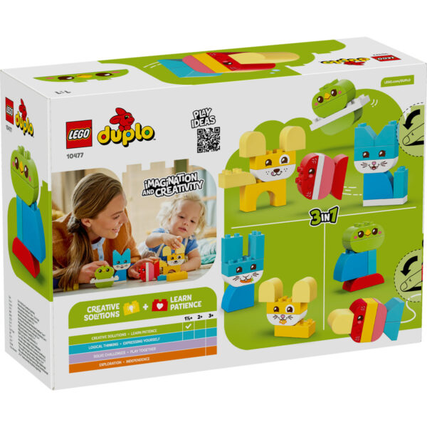 LEGO DUPLO - Animăluțe de companie creative 3 în 1 10477, 24 piese