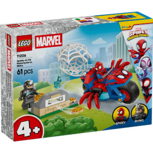 LEGO Marvel Super Heroes - Spidey pe motocicletă vs Rhino 11206, 61 piese