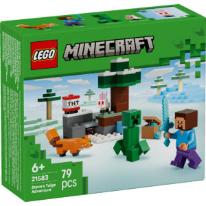 21583-lego-minecraft-1 LEGO Minecraft - Aventura din Taiga a lui Steve 21583, 79 piese