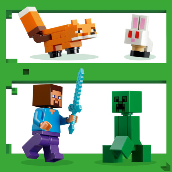 LEGO Minecraft - Aventura din Taiga a lui Steve 21583, 79 piese