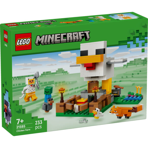 LEGO Minecraft - Fermă de pui 21585, 233 piese