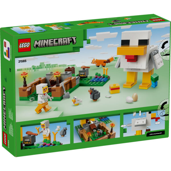 LEGO Minecraft - Fermă de pui 21585, 233 piese