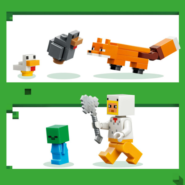 LEGO Minecraft - Fermă de pui 21585, 233 piese