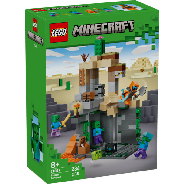 21587-lego-minecraft-1 LEGO Minecraft - Temniţă cu zombi 21587, 284 piese