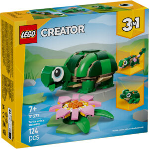 LEGO Creator - Broască-țestoasă cu o floare de nufăr 31377, 124 piese