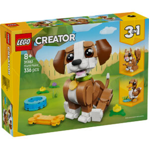 LEGO Creator - Animale adorabile: Cățeluș jucăuș 31382, 336 piese