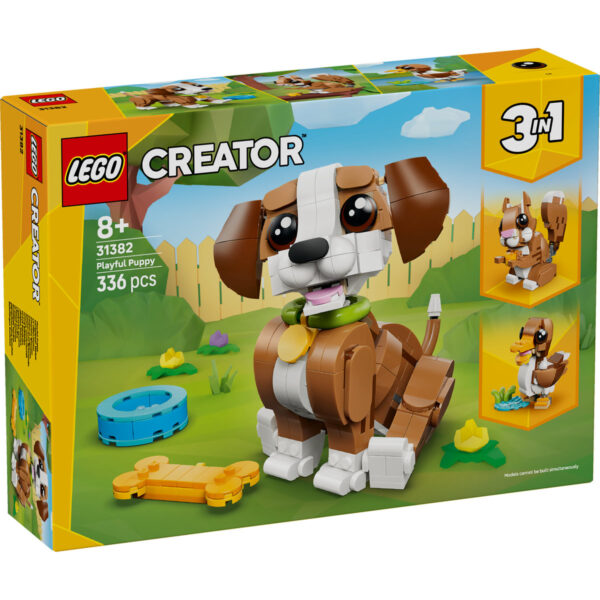 LEGO Creator - Animale adorabile: Cățeluș jucăuș 31382, 336 piese