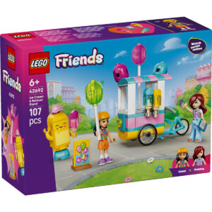 LEGO Friends - Stand cu înghețată și baloane 42692, 107 piese