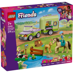 LEGO Friends - Remorcă pentru cal și mânz 42695, 279 piese