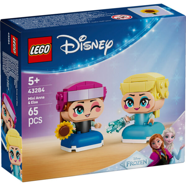LEGO Disney - Miniprințesele Anna și Elsa 43284, 65 piese
