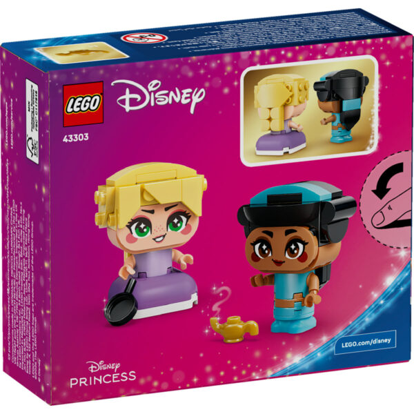 LEGO Disney - Miniprințesele Jasmine și Rapunzel 43303, 59 piese