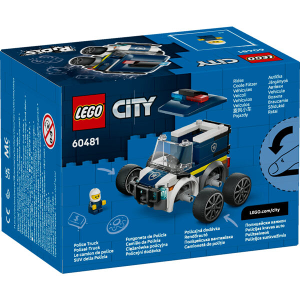LEGO City - Vehicule – Camionetă de poliție 60481, 71 piese