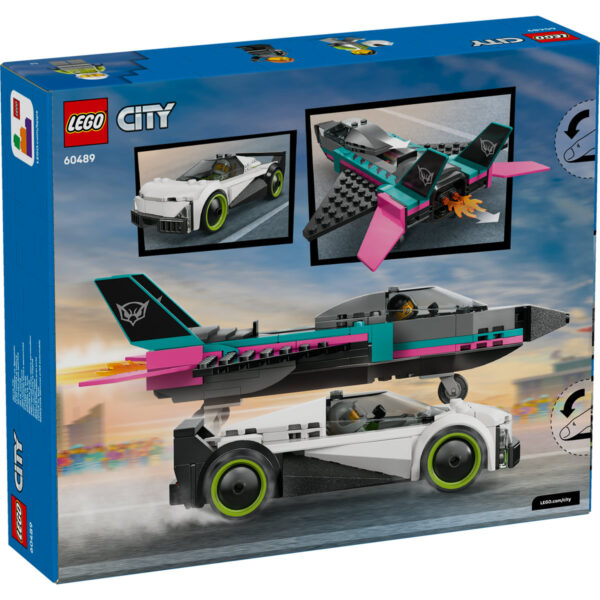 LEGO City - Avion cu reacție vs mașină 60489, 259 piese