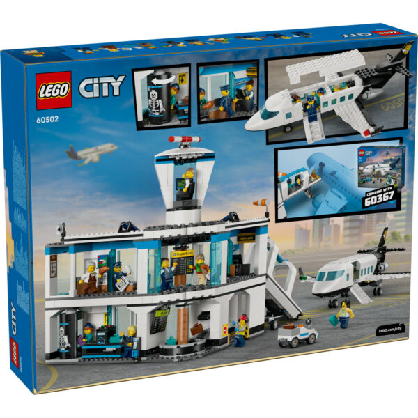 LEGO City - Aeroport cu avion 60502, 887 piese