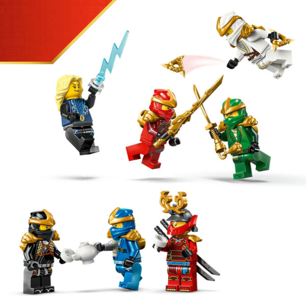 LEGO Ninjago - Model pentru etalare cu personaje ninja la a 15-a aniversare 71866, 447 piese