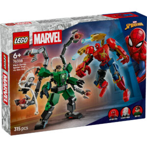 LEGO Marvel Super Heroes - Bătălia roboților: Omul Păianjen vs Doc Ock 76338, 315 piese