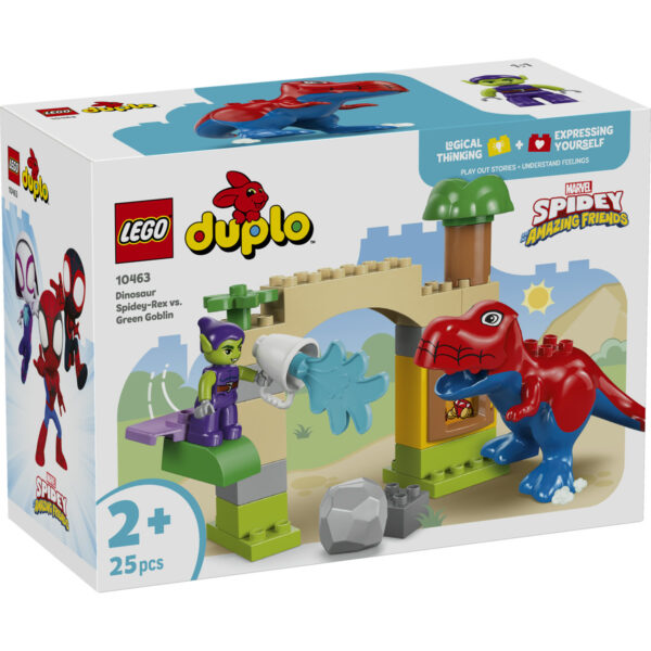 LEGO DUPLO - Dinozaurul Spidey-Rex vs Green Goblin 10463, 25 piese