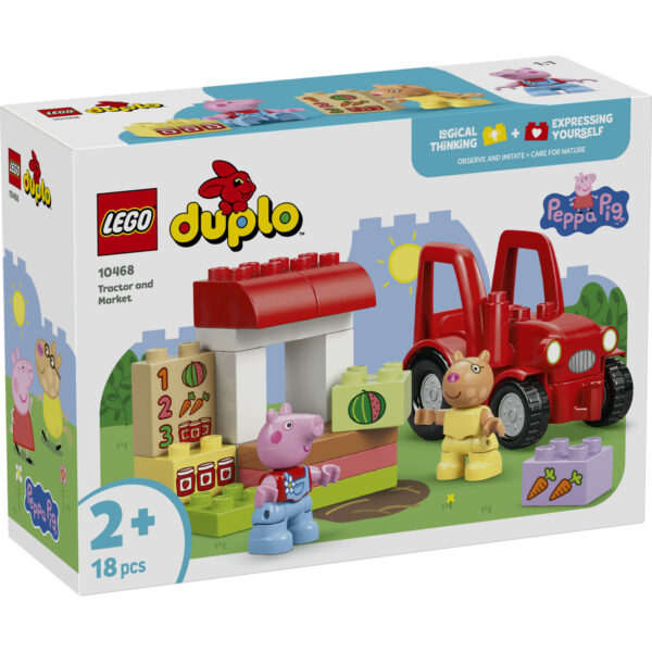 LEGO DUPLO - Tractor și piață 10468, 18 piese