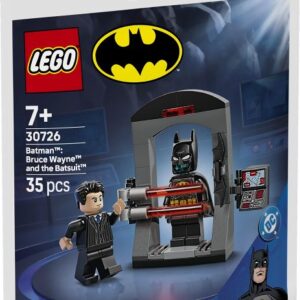 30726-1 (1) LEGO DC Super Heroes - Batman: Bruce Wayne și Batcostumul 30726, 35 piese