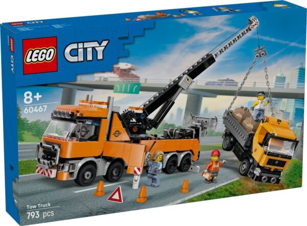 LEGO® City 60467 - Camion de remorcare si recuperare cu macara