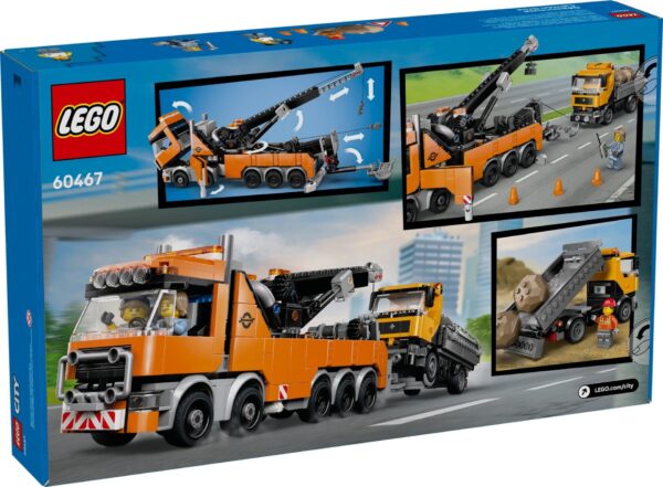 LEGO® City 60467 - Camion de remorcare si recuperare cu macara