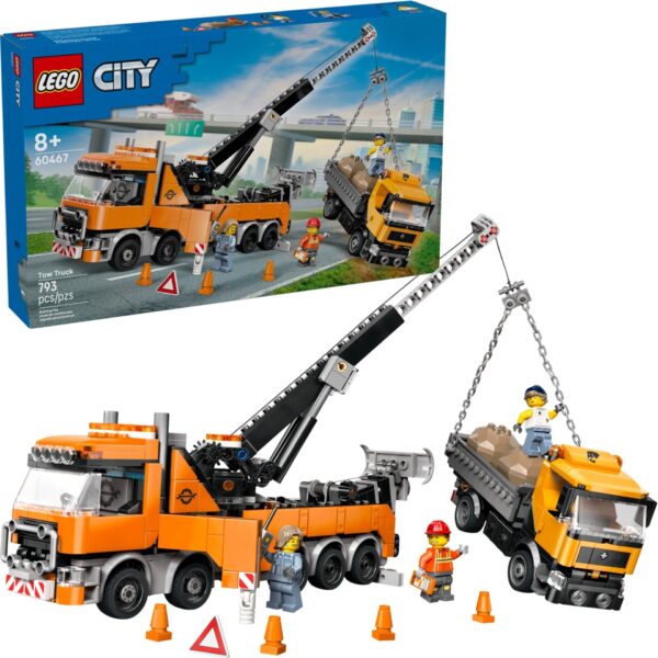 LEGO® City 60467 - Camion de remorcare si recuperare cu macara