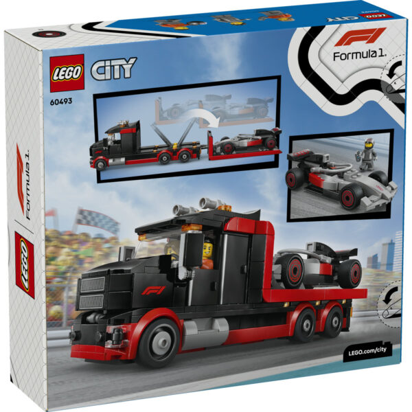 LEGO City - Camion de prezentare F1® cu mașină de curse Audi F1 60493, 508 piese
