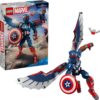LEGO® Marvel - Batalia dintre Capitanul America si Hulk rosu 76296, 359 piese