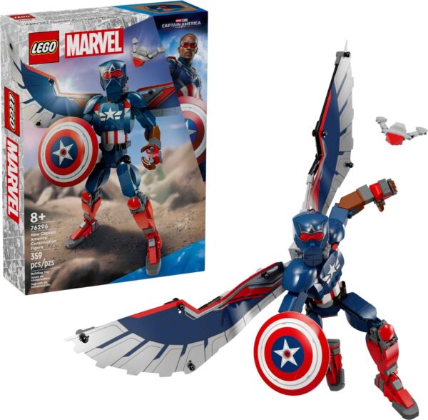LEGO® Marvel - Batalia dintre Capitanul America si Hulk rosu 76296, 359 piese