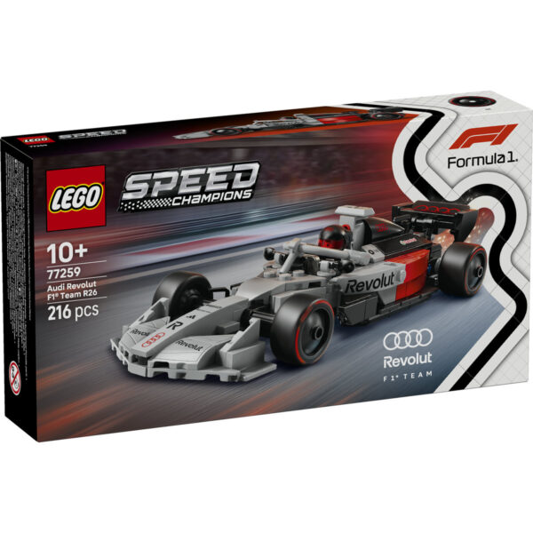 LEGO Speed Champions - Mașină de curse Audi Revolut F1 Team R26 77259, 216 piese