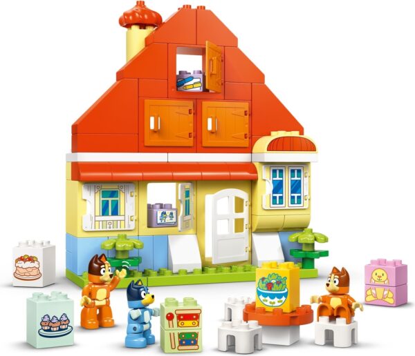 LEGO® DUPLO Bluey - Casa de familie a lui Blue cu un joc de memorie 10459, 83 piese