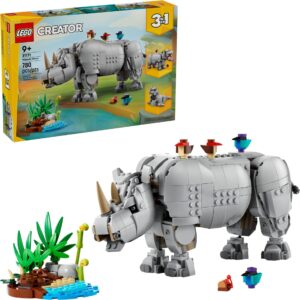31171_boxprod_v39_en-gb Lego Creator 31171 - Animale salbatice: Rinocer maiestuos cu pasari