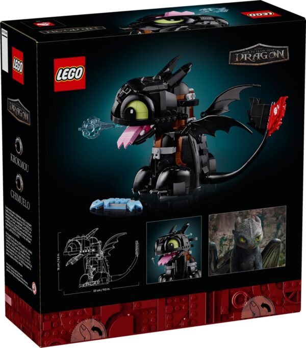 Lego Icons 10375 - Cum sa îti dresezi dragonul: Toothless, 784 piese