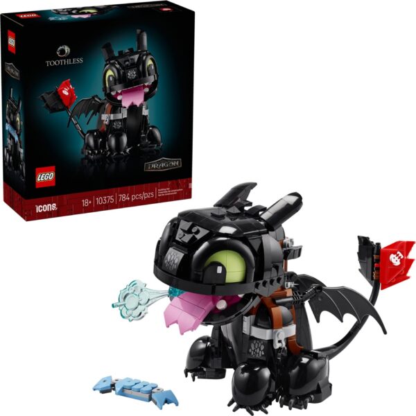 Lego Icons 10375 - Cum sa îti dresezi dragonul: Toothless, 784 piese