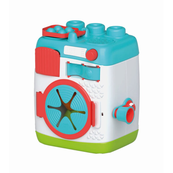 Clementoni - Jucarie educationala Soft Clemmy masina de spalat pentru dezvoltarea senzoriala si motorie a copiilor - CL17582