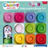 Clementoni - Set de joaca educational Soft Clemmy Unicorn cu 10 cuburi de constructie moi si lavabile - CL17630