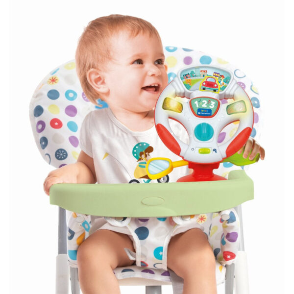 Clementoni - Jucarie interactiva volan muzical pentru dezvoltarea multisenzoriala - CL17929