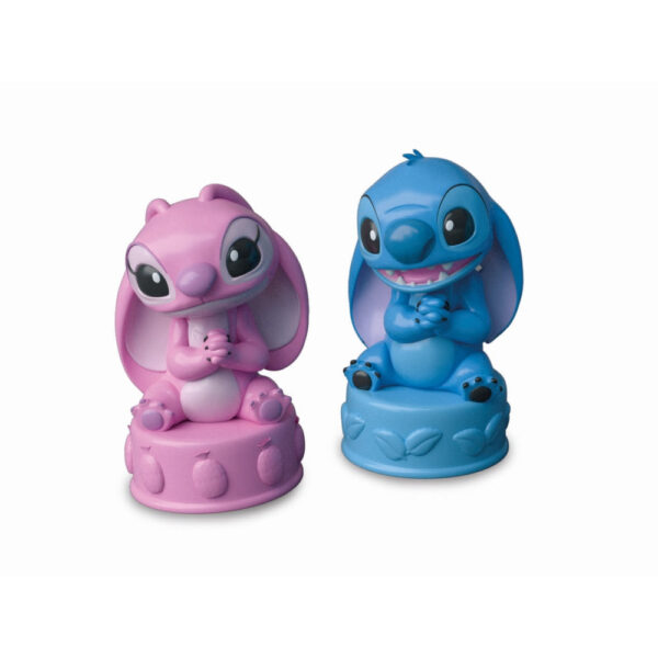 Clementoni - Jucarie educationala Soft Clemmy autobuz Disney Stitch cu 2 figurine si 6 cuburi moi si lavabile - CL17974