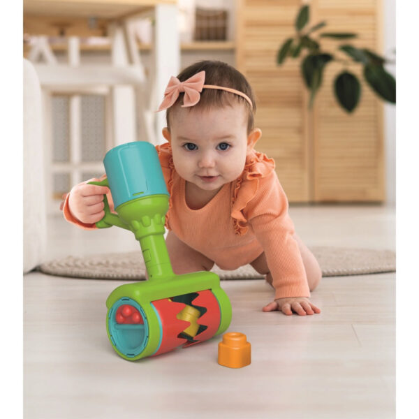 Clementoni - Jucarie educationala Soft Clemmy aspirator pentru dezvoltarea senzoriala si motorie a copiilor - CL17975