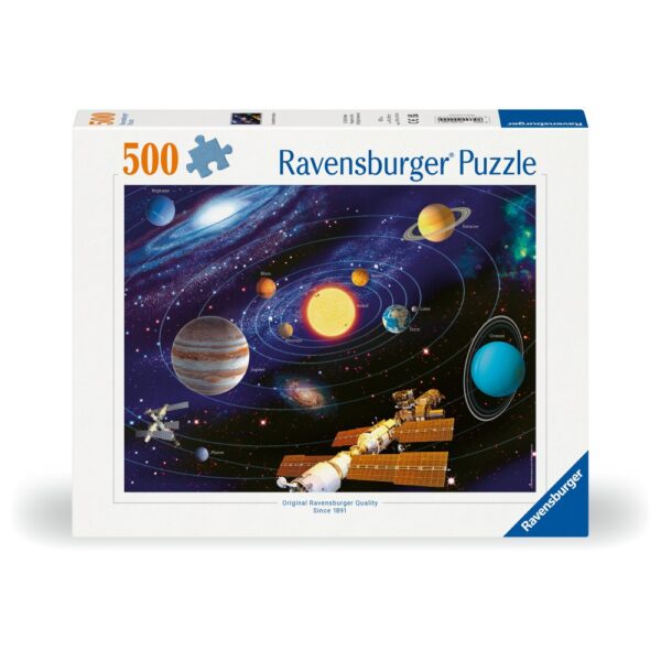 Ravensburger - Puzzle sistemul solar 500 piese design nou - RVSPA00202