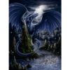 Ravensburger - Puzzle dragonul negru 1500 piese design nou - RVSPA00731