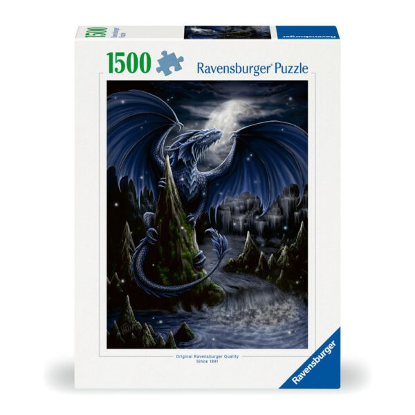 Ravensburger - Puzzle dragonul negru 1500 piese design nou - RVSPA00731