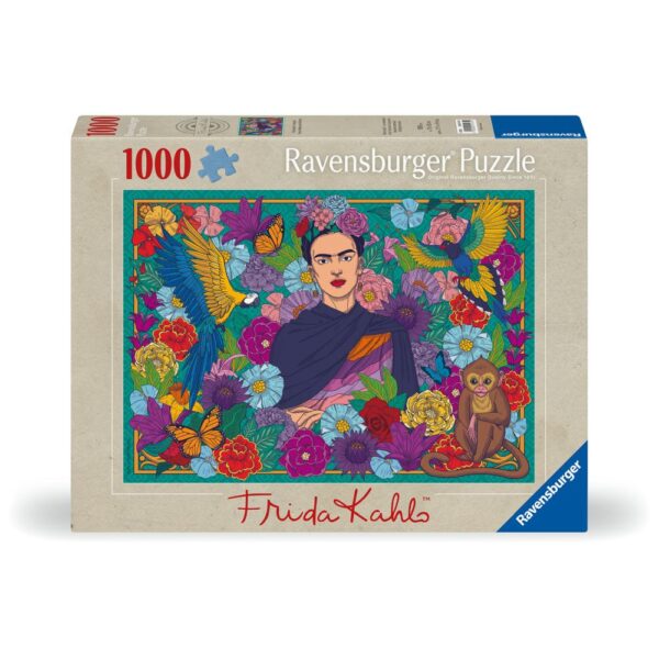 Ravensburger - Puzzle Frida Kahlo inconjurata de flori 1000 piese - RVSPA01475