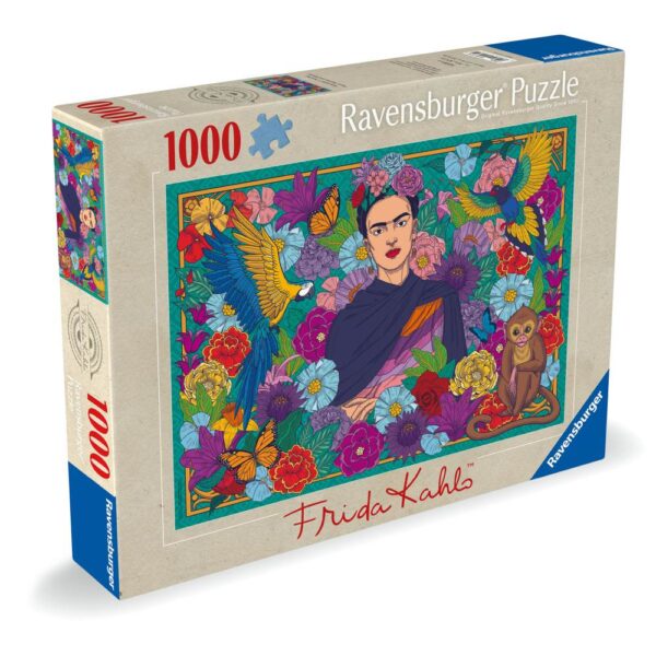 Ravensburger - Puzzle Frida Kahlo inconjurata de flori 1000 piese - RVSPA01475